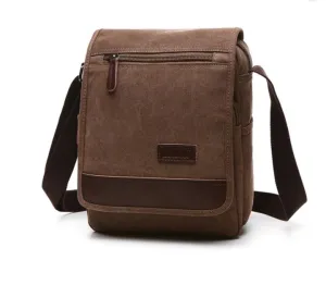 Canvas Messenger Bag - Medium (Tall Style)
