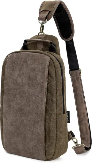 Canvas Messenger Bag Sling Bag Crossbody Shoulder Bag for Men Women Travel Work Satchel Bags