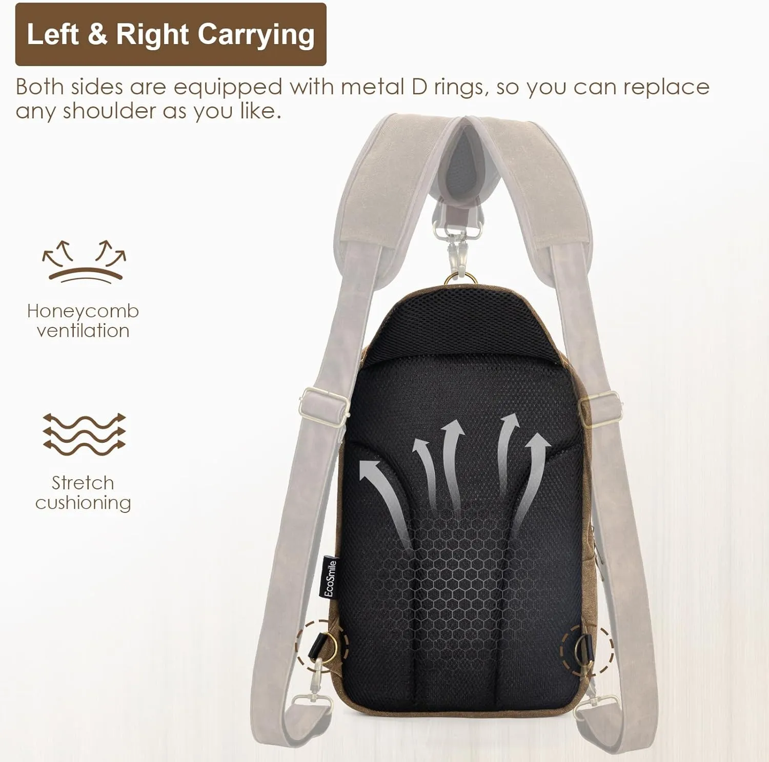 Canvas Messenger Bag Sling Bag Crossbody Shoulder Bag for Men Women Travel Work Satchel Bags