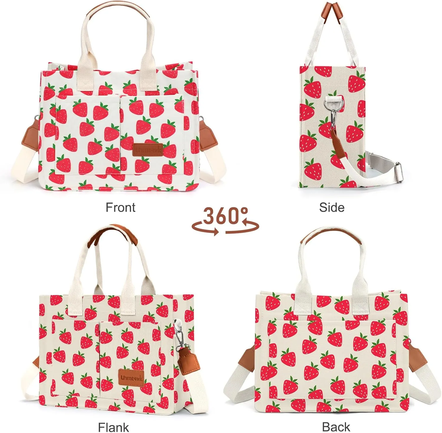 Canvas Tote Bag for Women, Large Work Purses Bible Tote