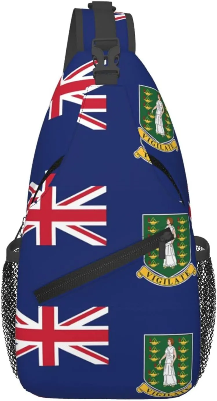Cape Verde Cape Verdean Flag Sling Bag Adjustable Chest Bags Casual Crossbody Bag Travel Shoulder Backpack