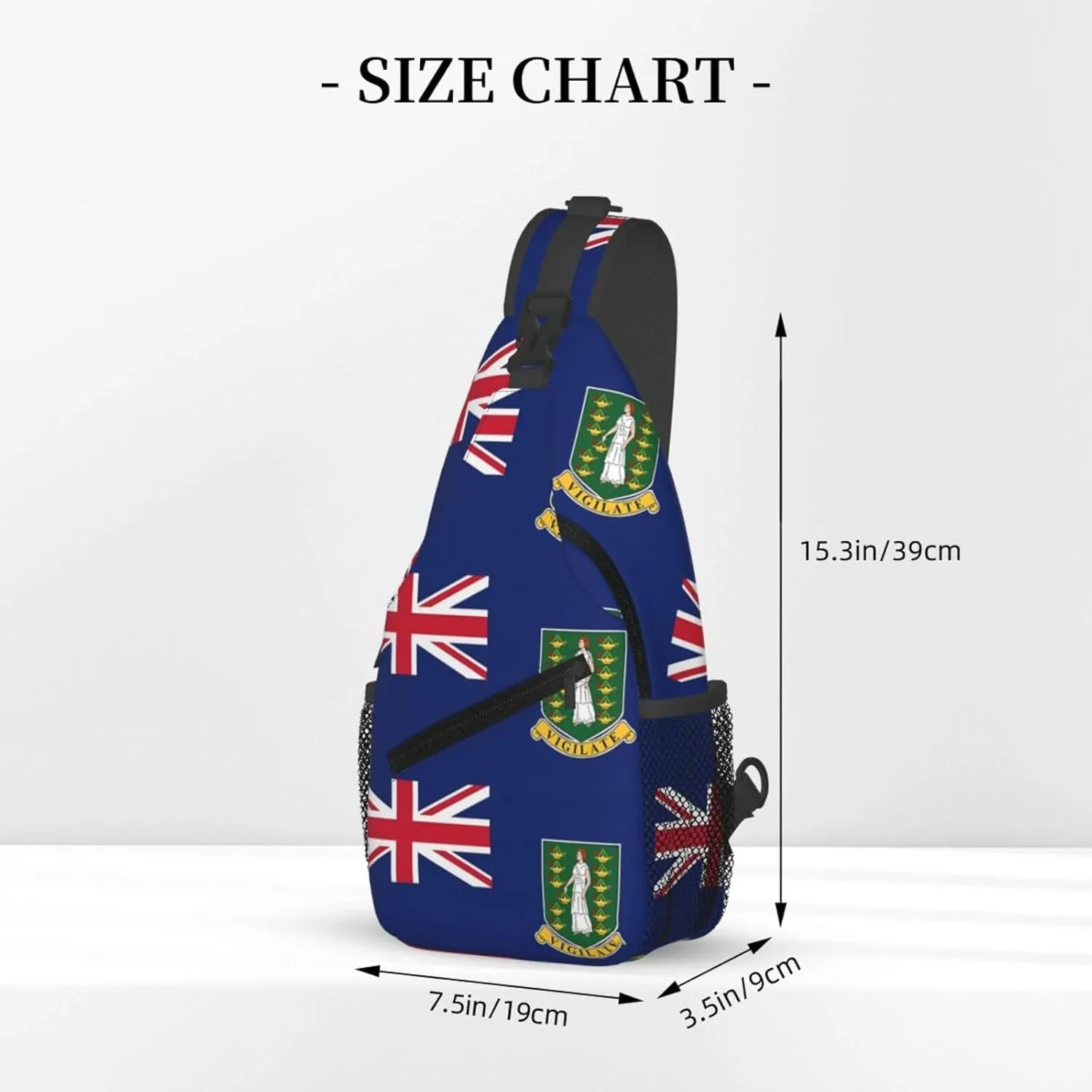 Cape Verde Cape Verdean Flag Sling Bag Adjustable Chest Bags Casual Crossbody Bag Travel Shoulder Backpack