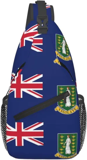Cape Verde Cape Verdean Flag Sling Bag Adjustable Chest Bags Casual Crossbody Bag Travel Shoulder Backpack