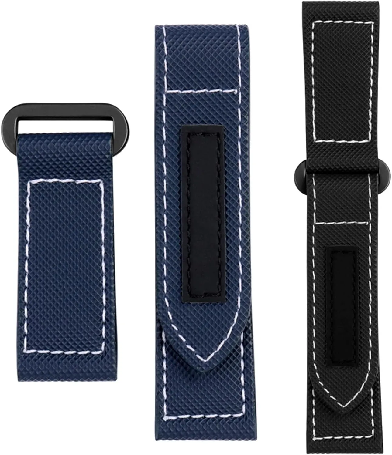 Carbon Fiber Check Nylon Canvas Strap For Panerai Lumino PAM01118 01661 Waterproof Watchband Bracelet 24mm Black Blue