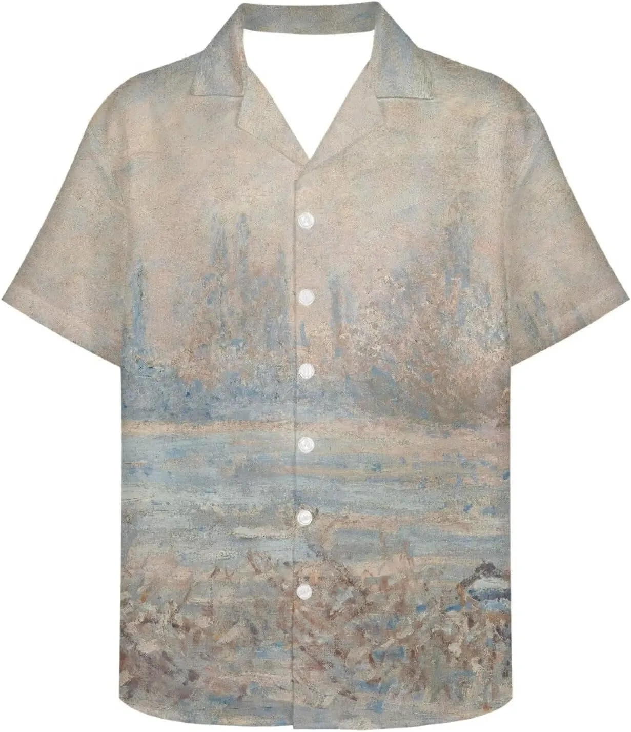 Casual Polynesian Shirt for Men Hawaiian Shirt Beach Shirt Pacific Islander Outfit Canvas Painting Printed