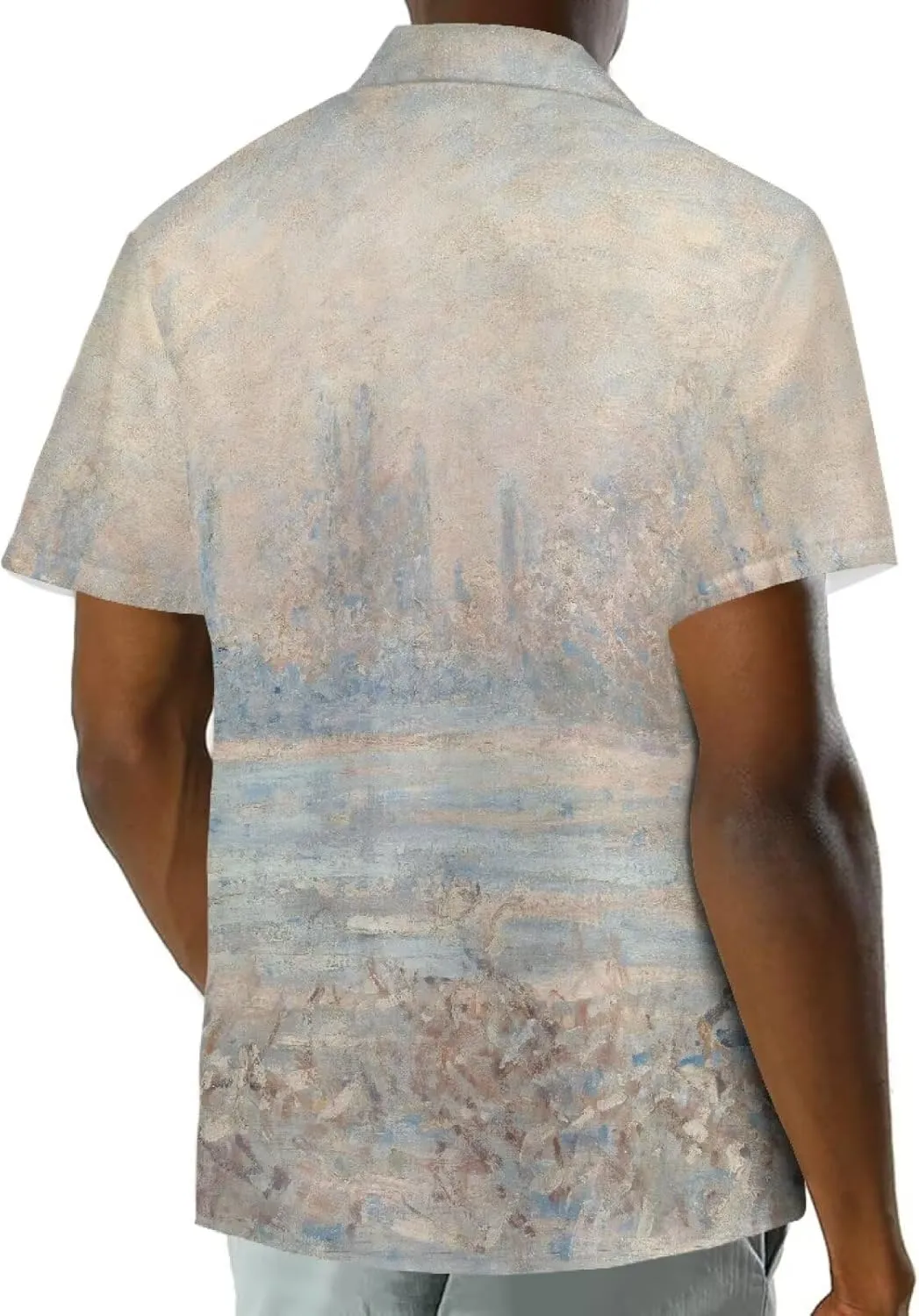 Casual Polynesian Shirt for Men Hawaiian Shirt Beach Shirt Pacific Islander Outfit Canvas Painting Printed