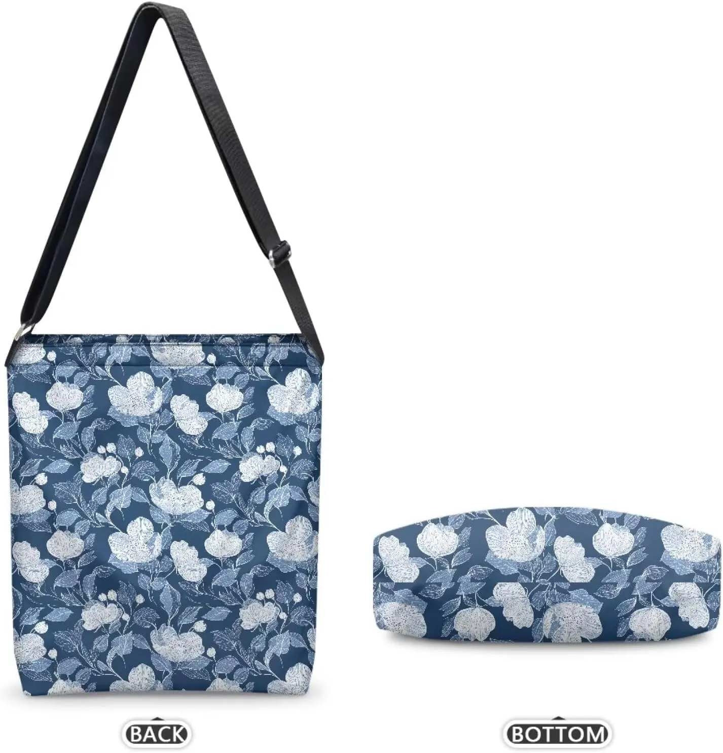 Casual Women Tote Bag Large Canvas Shoulder Bag Outdoors Messenger Bag with Pocket Handbag with Strap Crossbody Bag