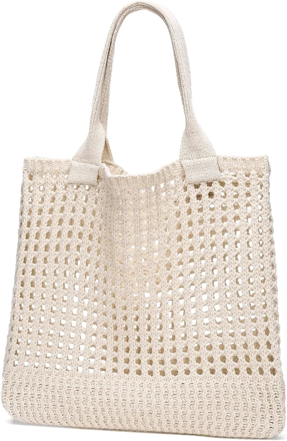 CATMICOO Crochet Beach Bag Tote: Small Knit Bag Summer Shoulder Bag for Vacation