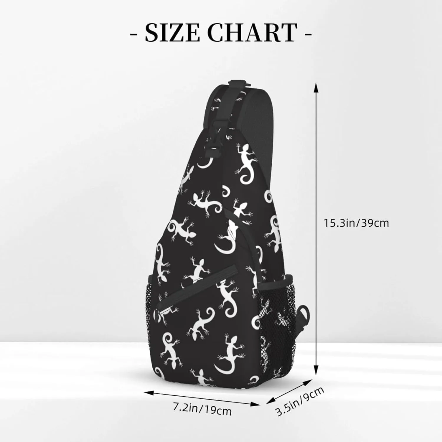 Chameleon Shoulder Bag Lizard Sling Backpack Daypack Casual Backpack Hiking Bag Cute Backpack Bag