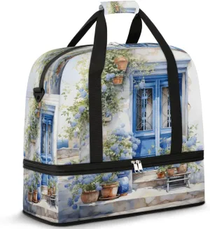 Charming Garden Entrance Travel Duffel Bag, Travel Essentials, Gym Bag for Women, Weekender Overnight Bag With Shoes Compartment, Carry On Bags for Airplanes