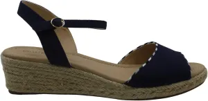 Charter Club Womens Luchia Canvas Wedge Sandals