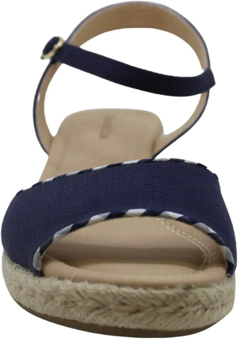 Charter Club Womens Luchia Canvas Wedge Sandals