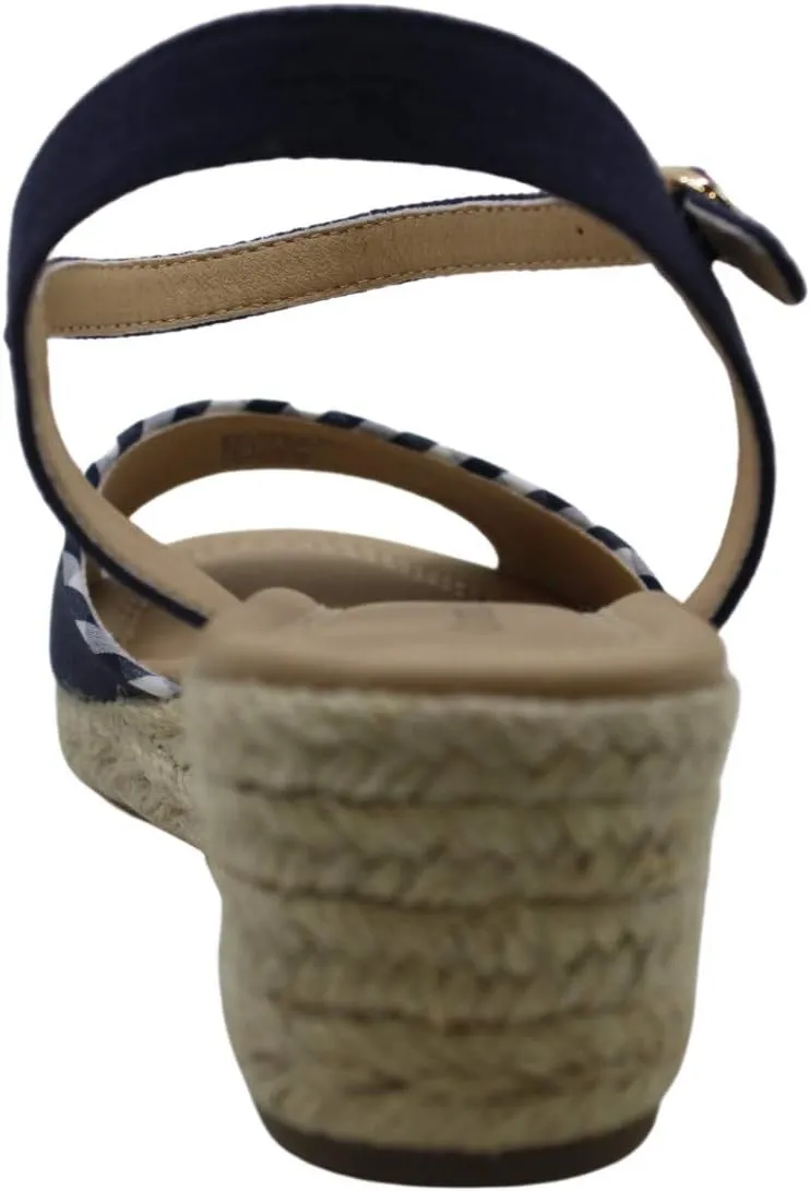Charter Club Womens Luchia Canvas Wedge Sandals
