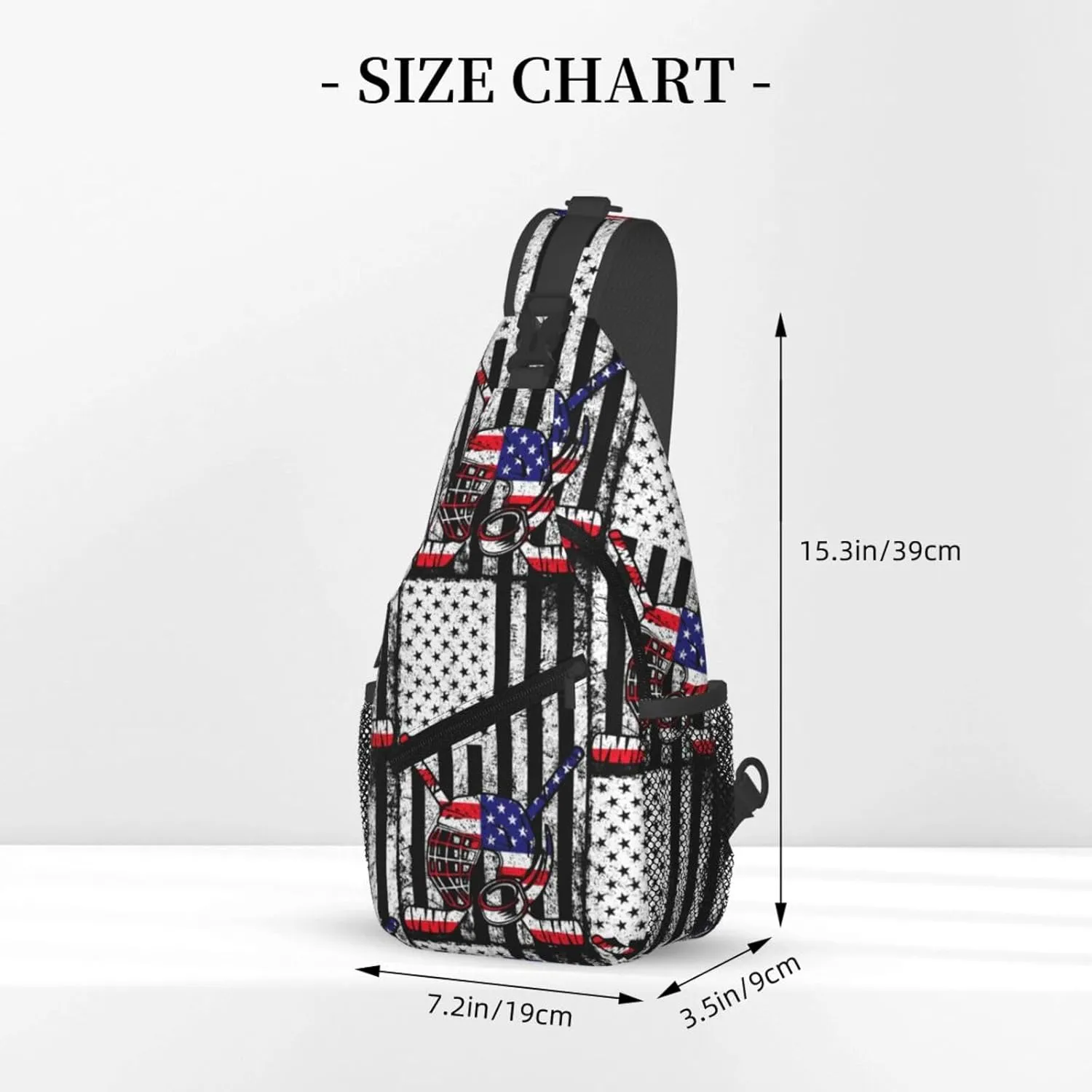 Chest Sling Bag Crossbody Shoulder Backpack Bag Gym Cycling Travel Hiking Daypack Cross Bag