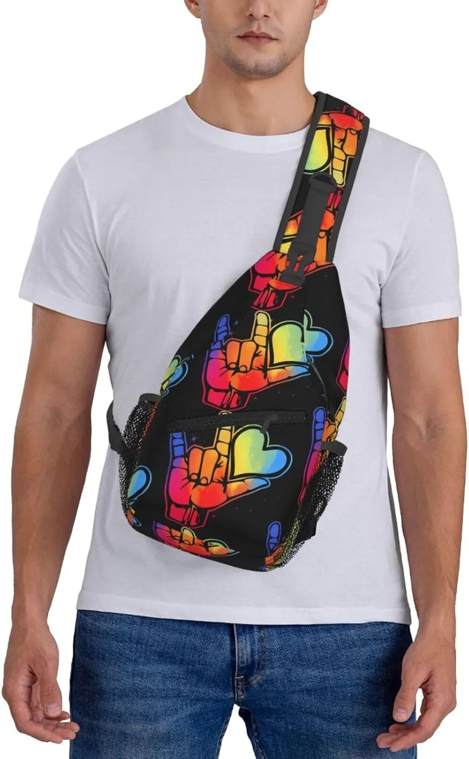 Chest Sling Bag Crossbody Shoulder Backpack Bag Gym Cycling Travel Hiking Daypack Cross Bag