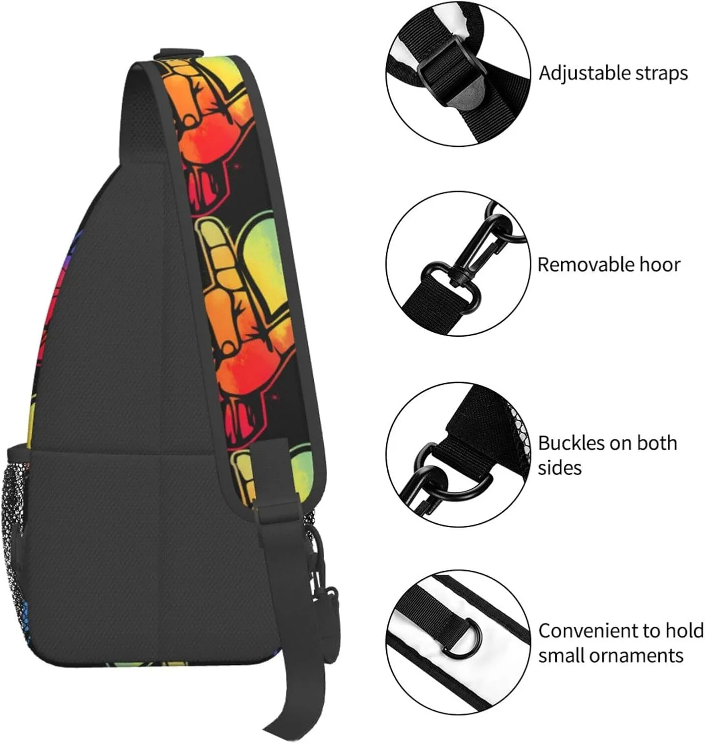 Chest Sling Bag Crossbody Shoulder Backpack Bag Gym Cycling Travel Hiking Daypack Cross Bag