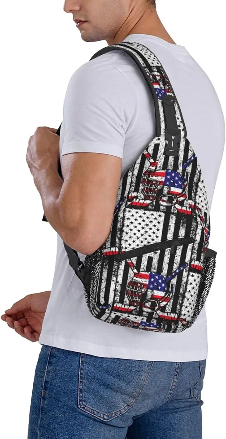 Chest Sling Bag Crossbody Shoulder Backpack Bag Gym Cycling Travel Hiking Daypack Cross Bag