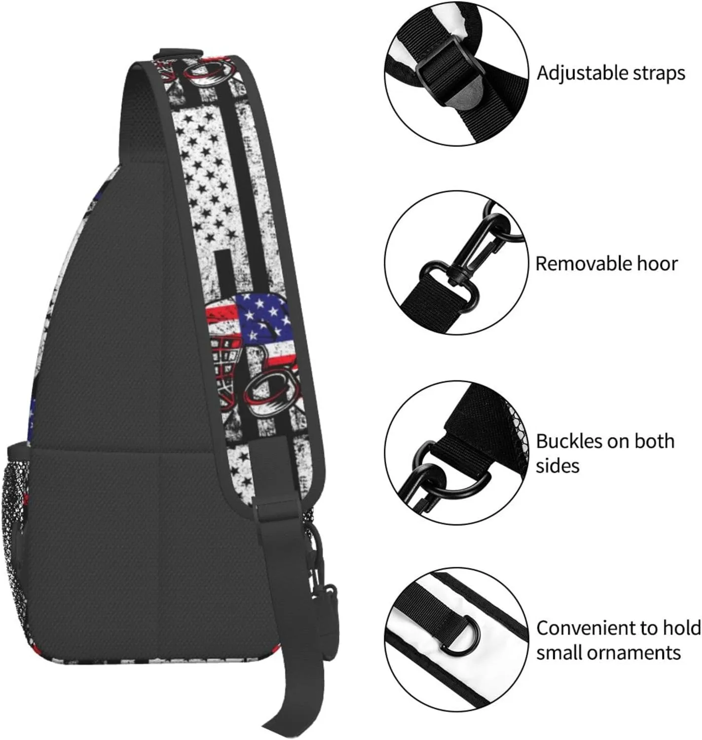 Chest Sling Bag Crossbody Shoulder Backpack Bag Gym Cycling Travel Hiking Daypack Cross Bag