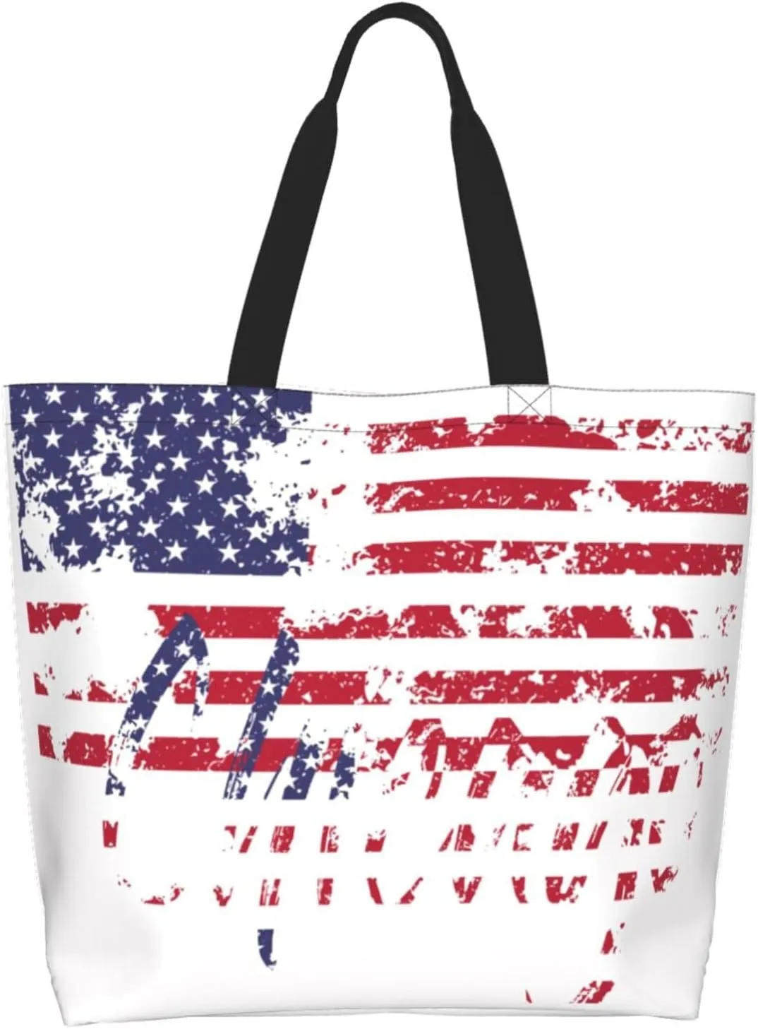 Chicago Canvas Tote Bag Chicago Flag Shoulder Bag Handbag Flag Casual Chicago Grocery Bags for Outdoors