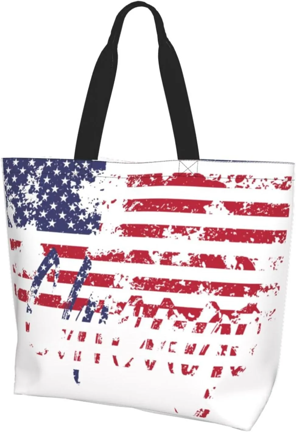 Chicago Canvas Tote Bag Chicago Flag Shoulder Bag Handbag Flag Casual Chicago Grocery Bags for Outdoors
