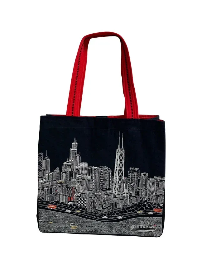 Chicago Tote Bag- Night