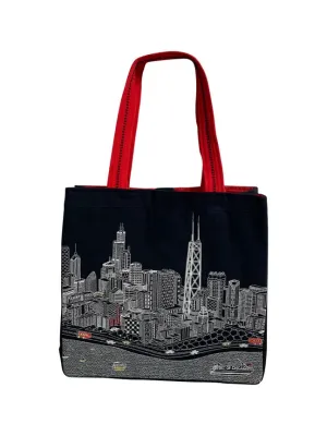 Chicago Tote Bag- Night