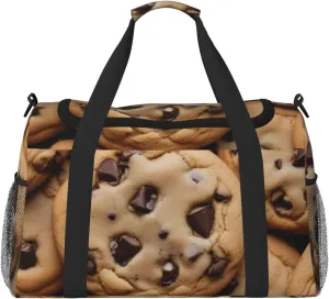 Chocolate Chip Cookies Travel Duffel Bag Tote Bag Sports Gym Bag For Women And Men