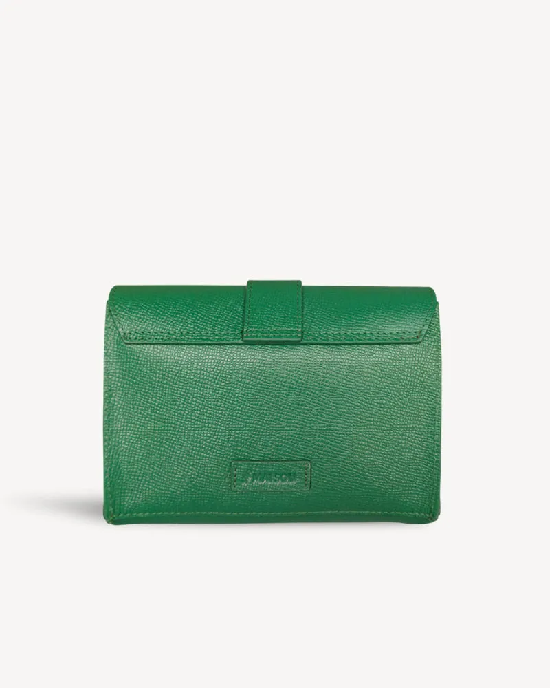 Claire Mini Envelope Clutch - Forest Green