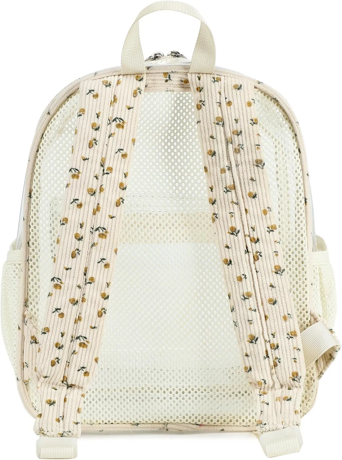 Clear Mini Backpack Stadium Approved 12x12x6 Small Transparent Backpacks Plastic See Through Bag for Work Festival Security Travel