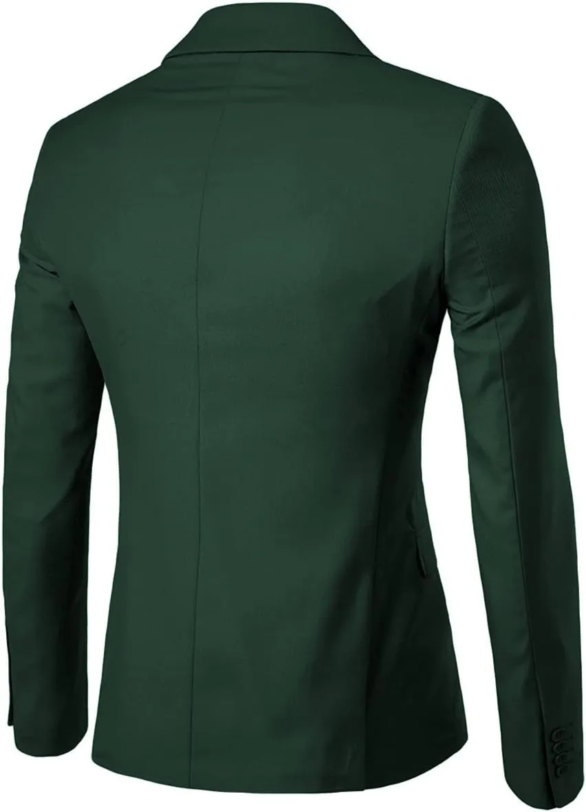 Cloudstyle Men's Suit Jacket One Button Slim Fit Sport Coat Business Daily Blazer