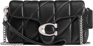 Coach Women's Quilted Pillow Leather Tabby Wristlet with Chain