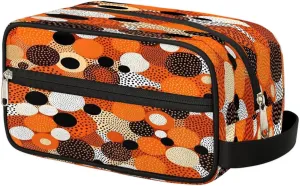 Colorful Polka Dot Print Travel Toiletry Bag Wash Bag Portable Cosmetic Bag Toiletries Accessories Cosmetic Storage Bag Shower Shaving Bag Unisex Geometric Print