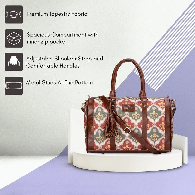 Combo: Lorna & Aahna Handbag & Crossbody Sling Bag - Lightweight, Durable | 16L | Pink-Rangoli Design