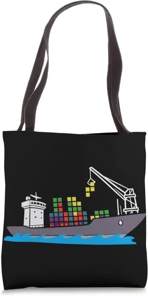 Container Ship Shipment Seafarer Seaman Cargo Ship Tote Bag