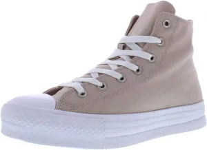 Converse Chuck Taylor All Star Lift Hi PS Girls Shoes Size 6.5, Color: Stone Mauve/Stone Mauve/White