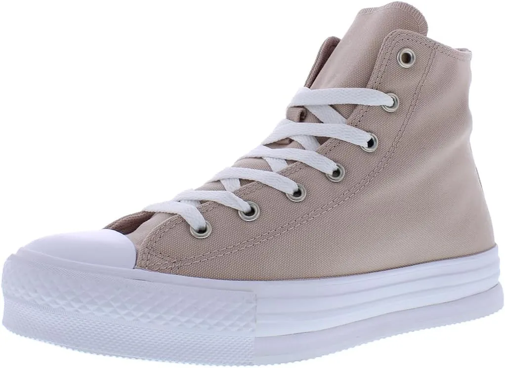 Converse Chuck Taylor All Star Lift Hi PS Girls Shoes Size 6.5, Color: Stone Mauve/Stone Mauve/White