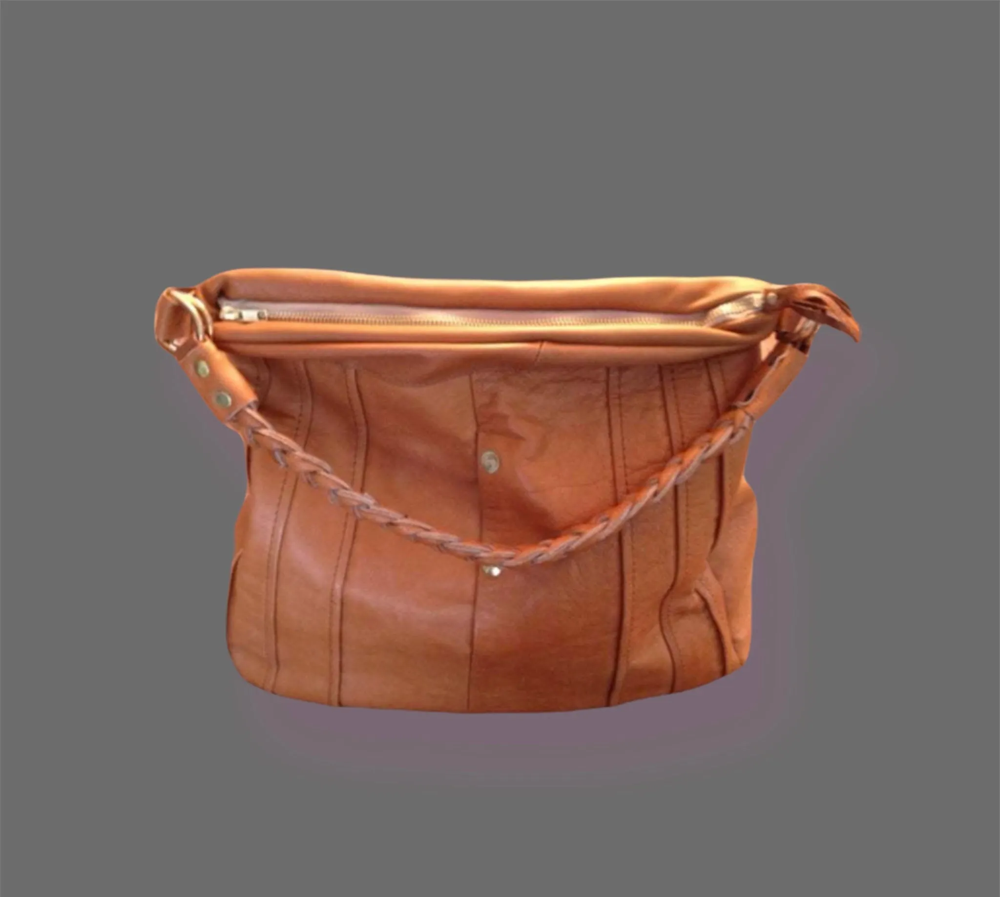 Convertible Day Bag with Braided Handle