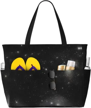 Cosmic saturn portable travel bag large capacity luggage bag beach bag dry and wet separation gym bag lightweight