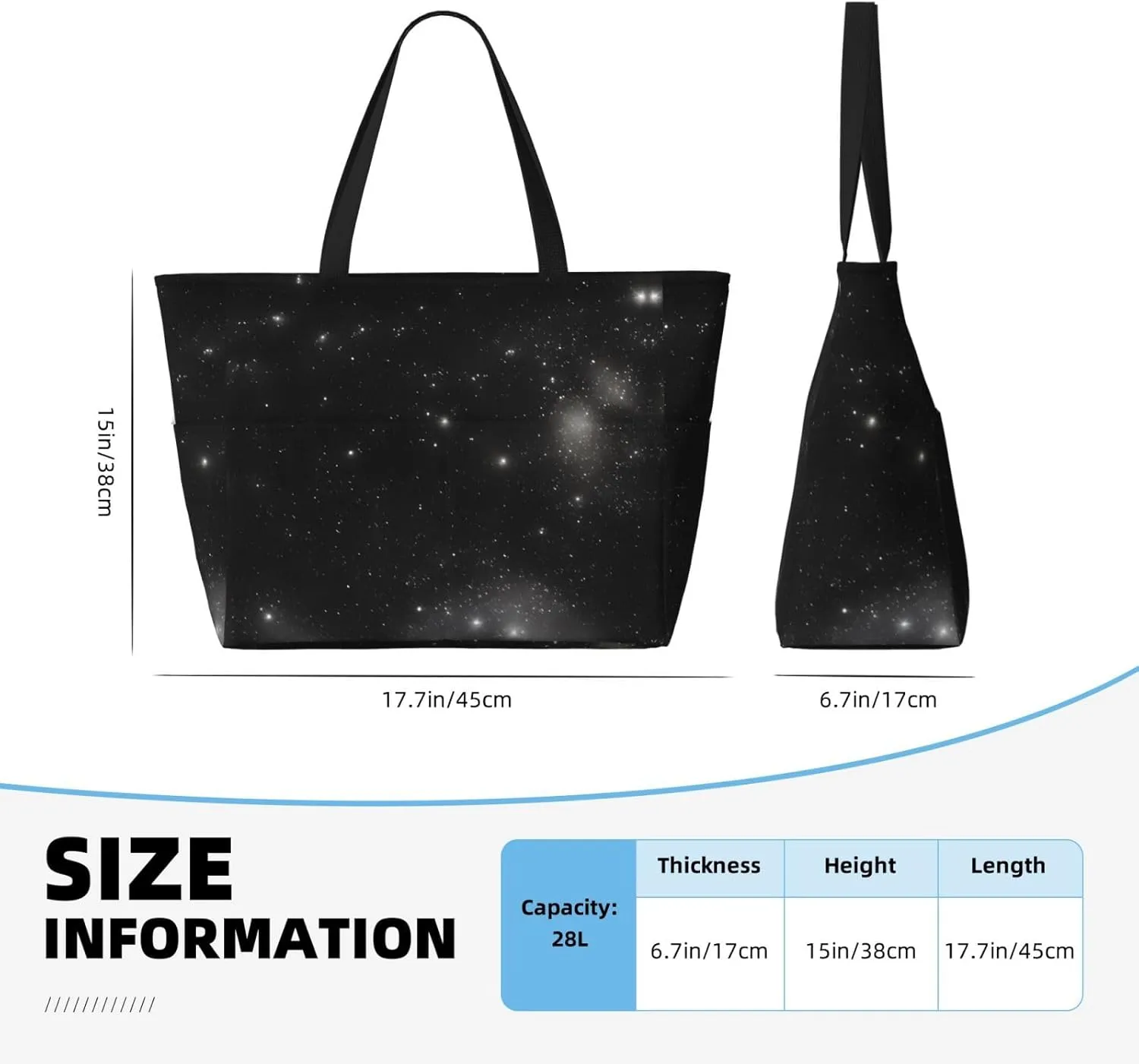 Cosmic saturn portable travel bag large capacity luggage bag beach bag dry and wet separation gym bag lightweight