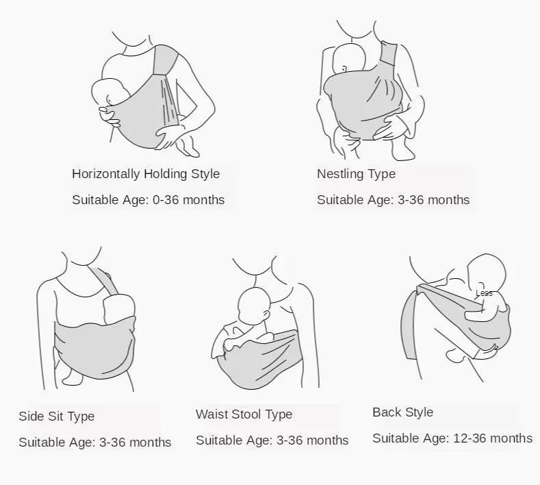 Cotton Newborn Safety Ring Kerchief Comfortable  Baby Carrier