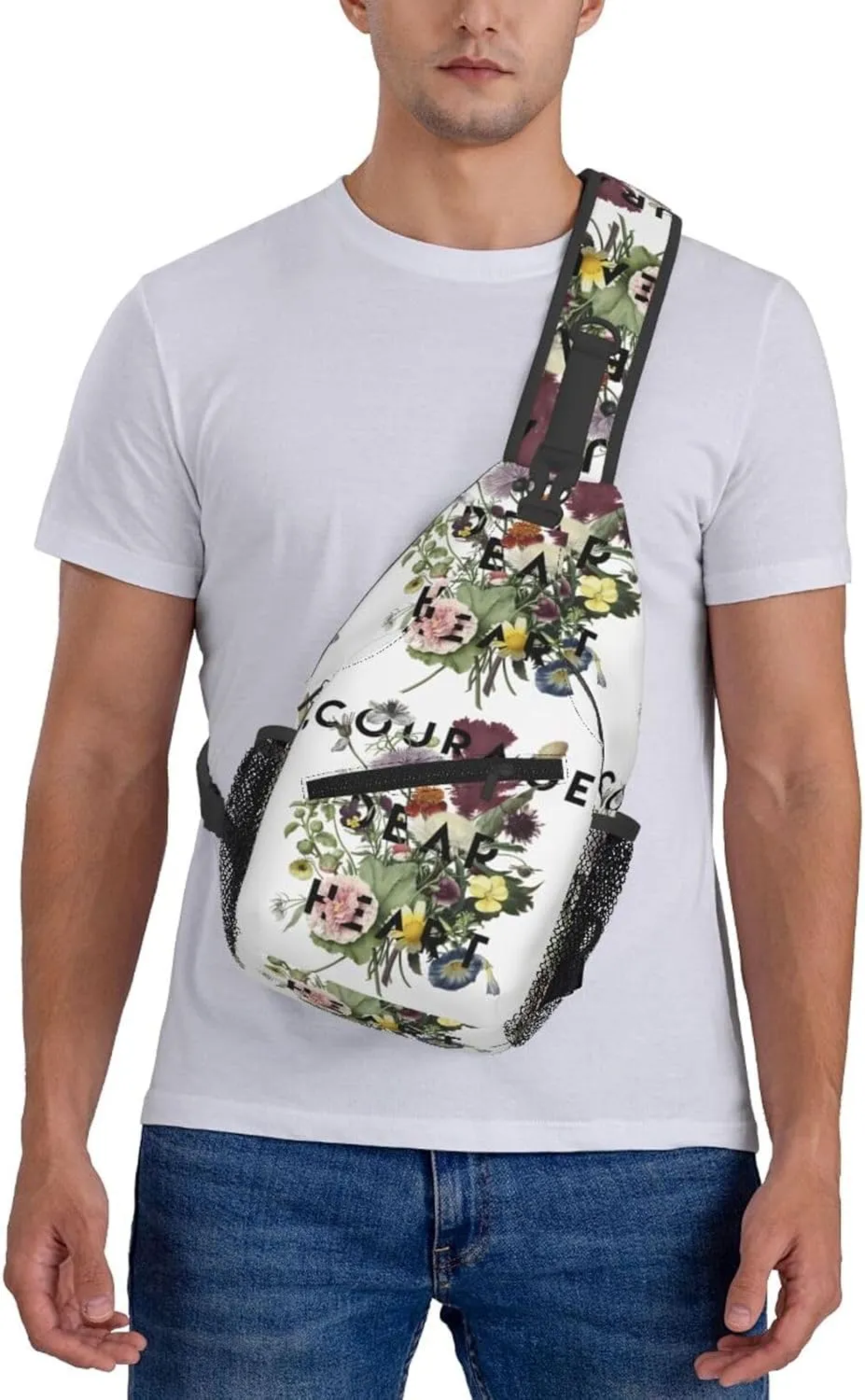 Courage Chest Sling Bag Crossbody Shoulder Backpack Bag Gym Cycling Daypack Travel Hiking Cross Bag