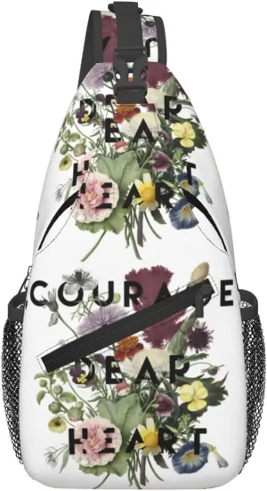 Courage Chest Sling Bag Crossbody Shoulder Backpack Bag Gym Cycling Daypack Travel Hiking Cross Bag