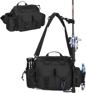 CREATOR Fishing Tackle Bag Multi-function Waist Pack Outdoor Fly Fishing Bag for Men