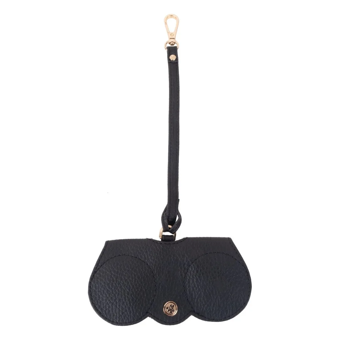 Crecent Moon Bag & Wristlet Wallet-Eyeglass Case Black(Combo)