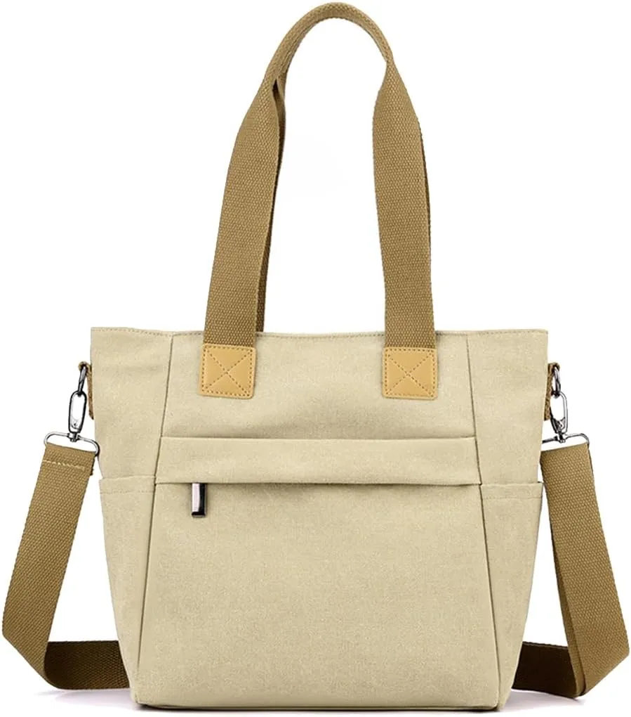 Crossbody Bag for Women Canvas Handbag Casual Top Handle Bag Large Shoulder Bag Tote Bag Satchel Bag