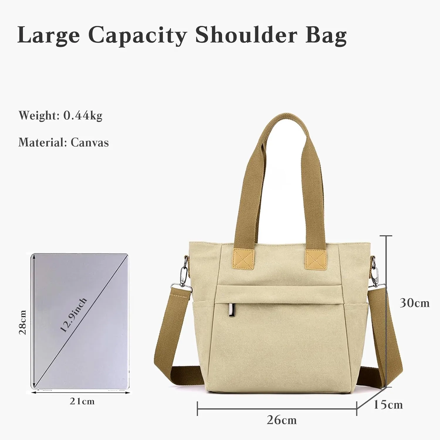 Crossbody Bag for Women Canvas Handbag Casual Top Handle Bag Large Shoulder Bag Tote Bag Satchel Bag