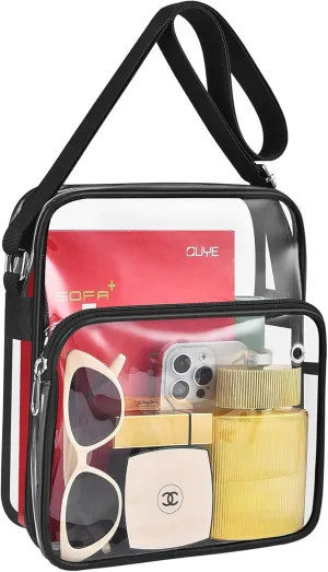 Crossbody Bag for Women Man, Lightweight Sling Bag for Travel Hiking Cycling, Anti-theft Crossbody Shoulder Bag Black
