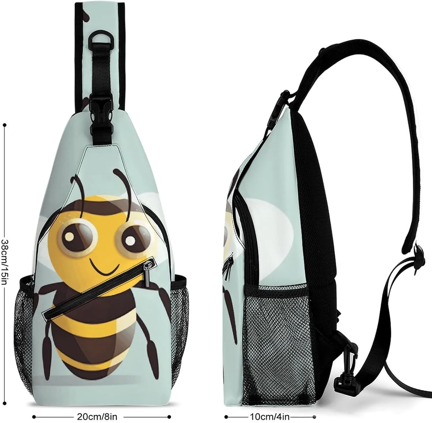 Crossbody Bag for Women Men Chest Bag Cartoon Alpaca Cute Animal Sling Bag Crossbody Shoulder Bag Sling Backpack