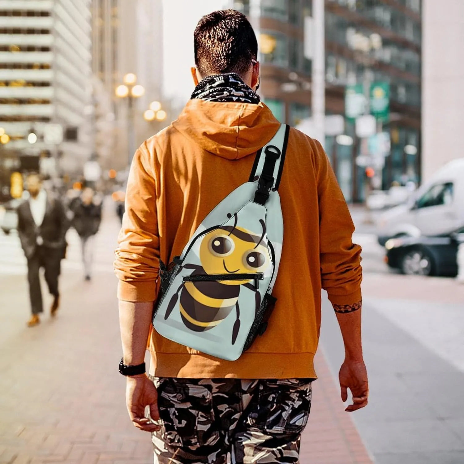 Crossbody Bag for Women Men Chest Bag Cartoon Alpaca Cute Animal Sling Bag Crossbody Shoulder Bag Sling Backpack