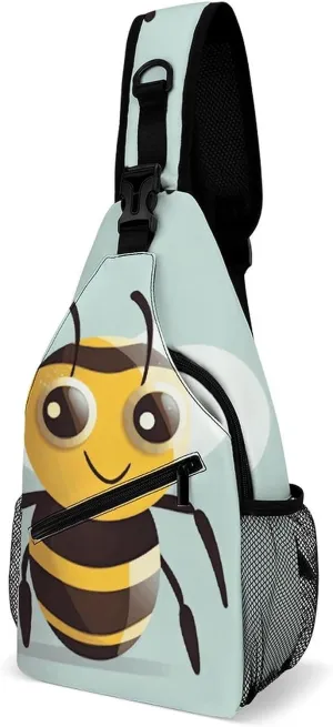Crossbody Bag for Women Men Chest Bag Cartoon Alpaca Cute Animal Sling Bag Crossbody Shoulder Bag Sling Backpack